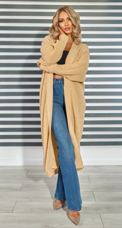 Кардиган  крупной вязки большой размер