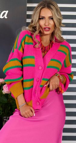 Кардиган в полоску