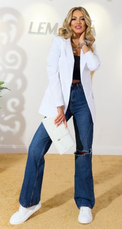 Классический белый пиджак