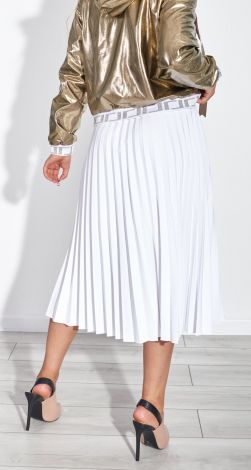 Спідниця пліссе із застібкою на гудзики