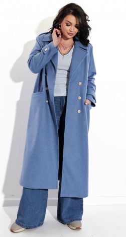 Лаконичное пальто с красивой фурнитурой