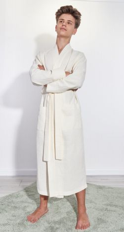 Подростковый вафельный халат 