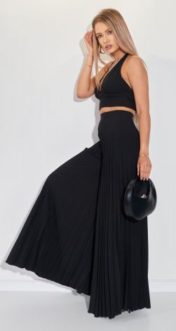 Костюм плиссе с топом