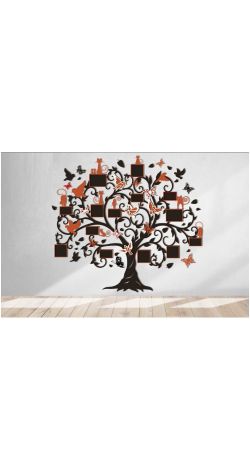 Family tree with photo frames