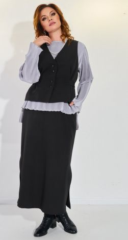 Костюм тройка с юбкой