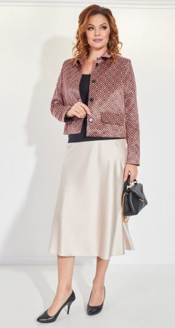 Укорочений шовковий піджак