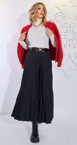 Тепла спідниця брюки гофре