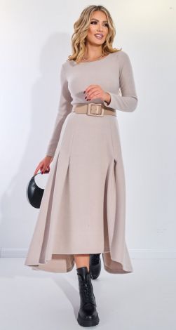 Стильное тёплое платье