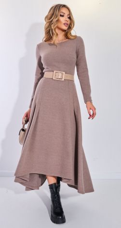 Стильное тёплое платье