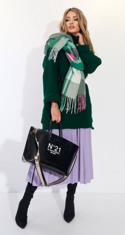 Свитер крупной вязки