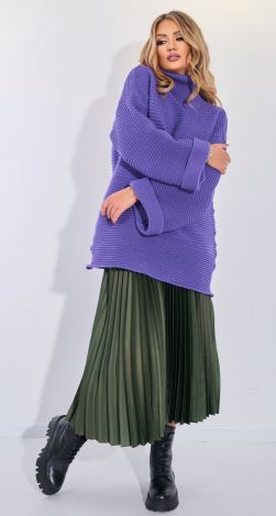 Свитер крупной вязки