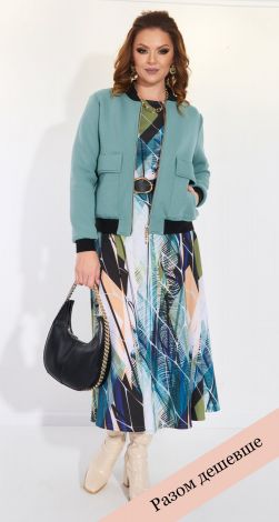 Костюм плаття та бомбер