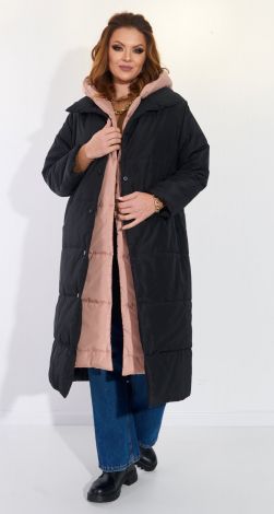 Coat with a removable hood