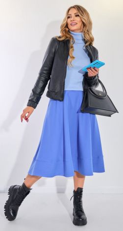 Гарна куртка з еко шкіри