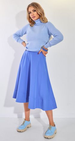 Джемпер свободный с высоким горлом