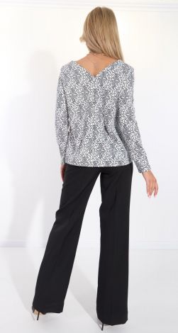 Блуза вільного крою з джерсі