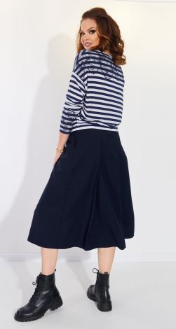 Трикотажна блуза в смужку