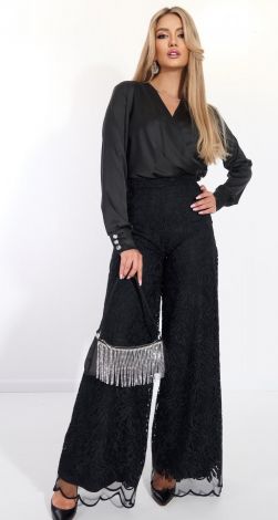 Шовкова блуза на запах