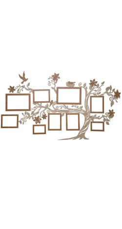 Family tree with photo frames