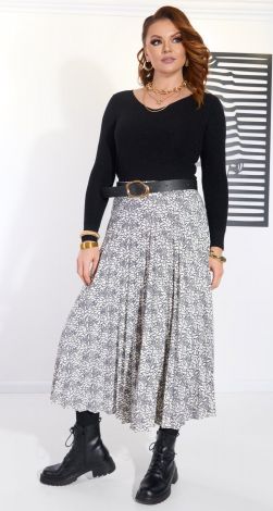 Довга спідниця джерсі у складку