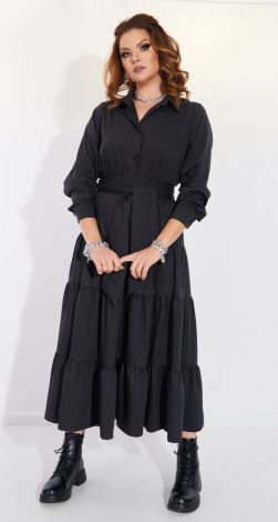 Коттоновое платье с оборками