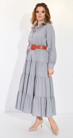 Коттоновое платье с оборками