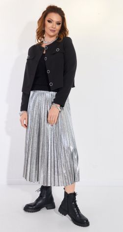 Довга спідниця у складку пліссе