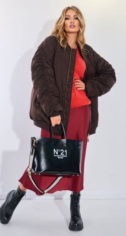 Объёмный утепленный бомбер