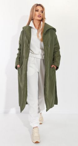 Модное пальто из плащевки