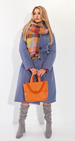 Модное пальто из плащевки