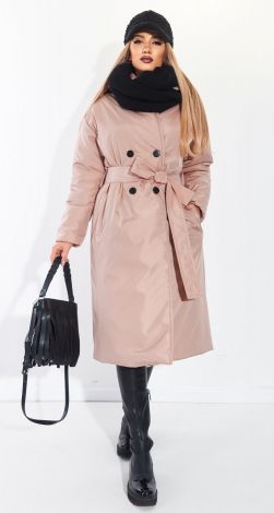 Модное пальто из плащевки