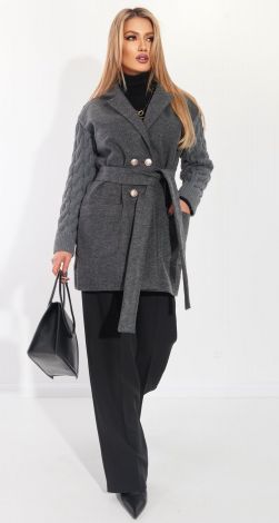 Комбинированное пальто