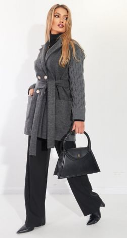 Комбинированное пальто