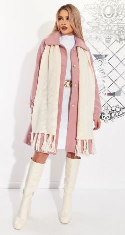 Pink coat A silhouette