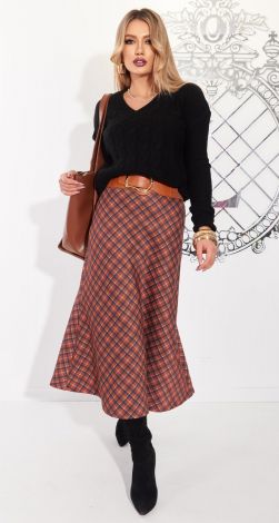 Модна спідниця у клітку