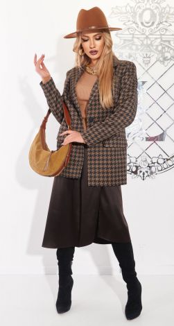 Стильний піджак у клітку