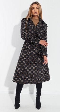 Double-breasted classic trench coat