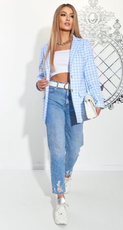 Стильний піджак у клітку