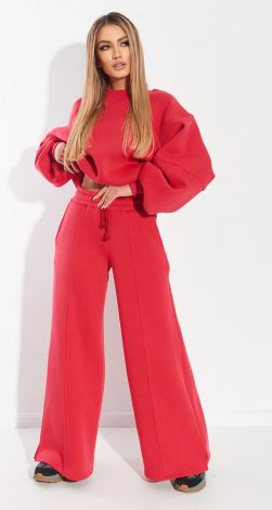 Теплий костюм із брюками палаццо