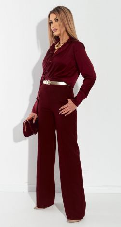 Вечірні штани з високою талією