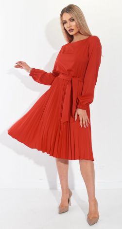 Красивое платье плиссе