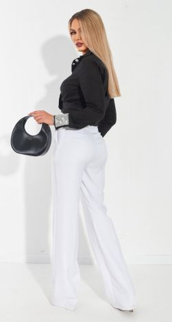 White shirt with crystals