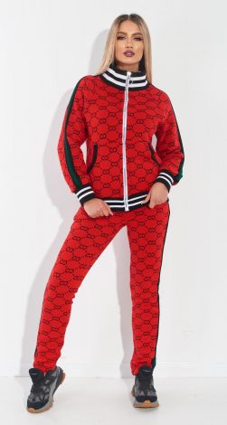 Вязаный брючный костюм