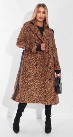 Double-breasted classic trench coat