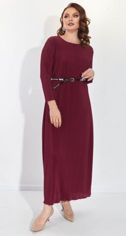 Длинное нарядное платье плиссе