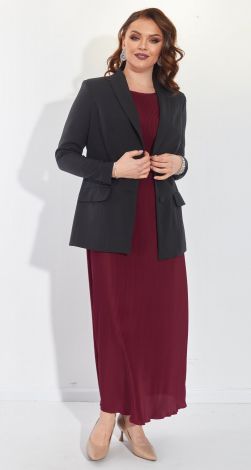 Длинное нарядное платье плиссе