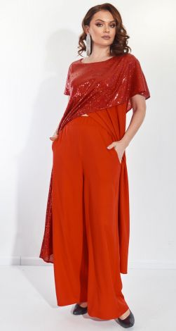 Ошатний брючний костюм великого розміру