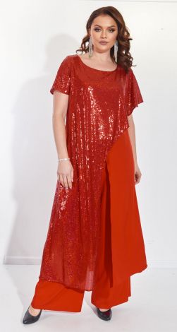 Ошатний брючний костюм великого розміру