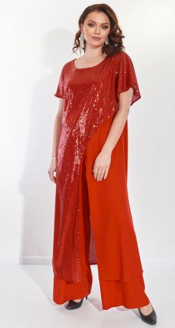 Ошатний брючний костюм великого розміру