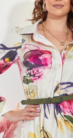 Длинное шелковое платье